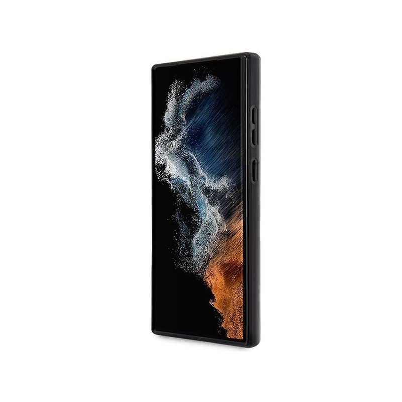 Guess Marble Collection dėklas, skirtas Samsung Galaxy S23 Ultra - juodas