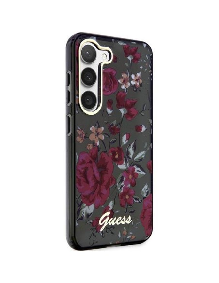 Guess Flower Collection dėklas, skirtas Samsung Galaxy S23+ - žalias Guess Flower Collection dėklas, skirtas Samsung Galaxy S23+ - žalias