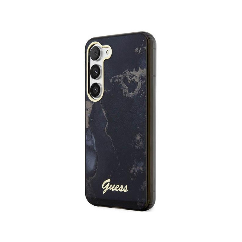 Guess Golden Marble Collection S23+ dėklas - juodas