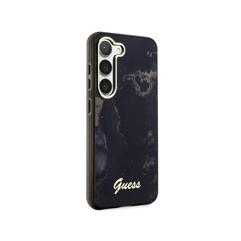 Guess Golden Marble Collection S23+ dėklas - juodas