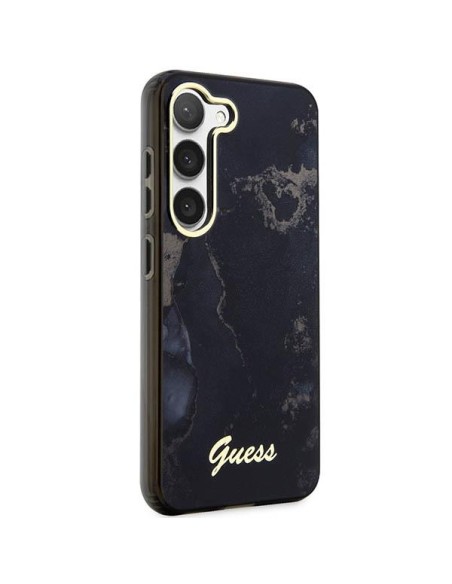 Guess Golden Marble Collection S23+ dėklas - juodas Guess Golden Marble Collection S23+ dėklas - juodas