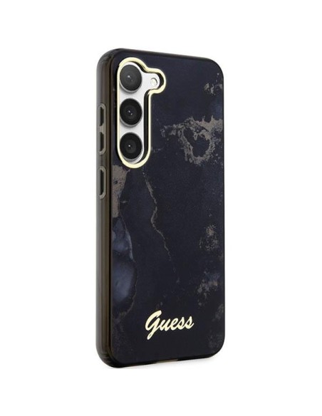 Guess Golden Marble Collection S23 dėklas - juodas Guess Golden Marble Collection S23 dėklas - juodas