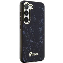 Guess Marble Collection dėklas, skirtas Samsung Galaxy S23 - juodas