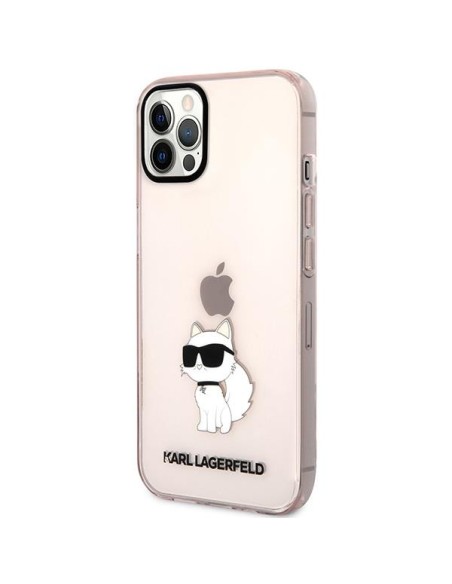Karl Lagerfeld Ikonik Choupette dėklas iPhone 12 / iPhone 12 Pro - rožinis Karl Lagerfeld Ikonik Choupette dėklas iPhone 12 / iPhone 12 Pro - rožinis