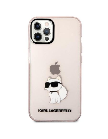 Karl Lagerfeld Ikonik Choupette dėklas iPhone 12 / iPhone 12 Pro - rožinis Karl Lagerfeld Ikonik Choupette dėklas iPhone 12 / iPhone 12 Pro - rožinis