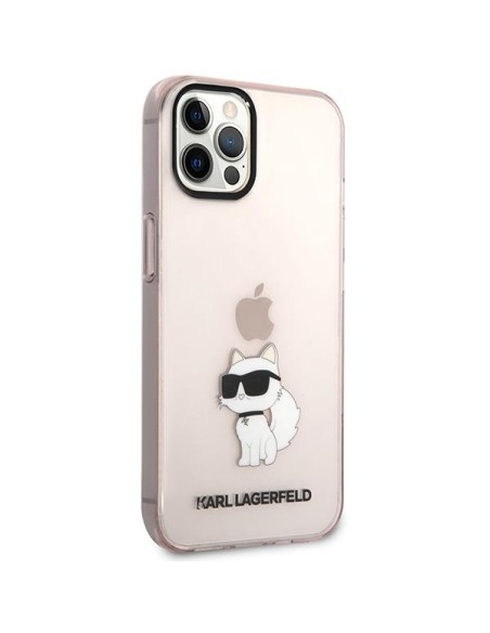 Karl Lagerfeld Ikonik Choupette dėklas iPhone 12 / iPhone 12 Pro - rožinis Karl Lagerfeld Ikonik Choupette dėklas iPhone 12 / iPhone 12 Pro - rožinis