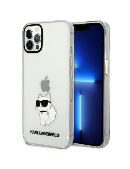 Karl Lagerfeld Ikonik Choupette dėklas iPhone 12 / iPhone 12 Pro - skaidrus Karl Lagerfeld Ikonik Choupette dėklas iPhone 12 / iPhone 12 Pro - skaidrus