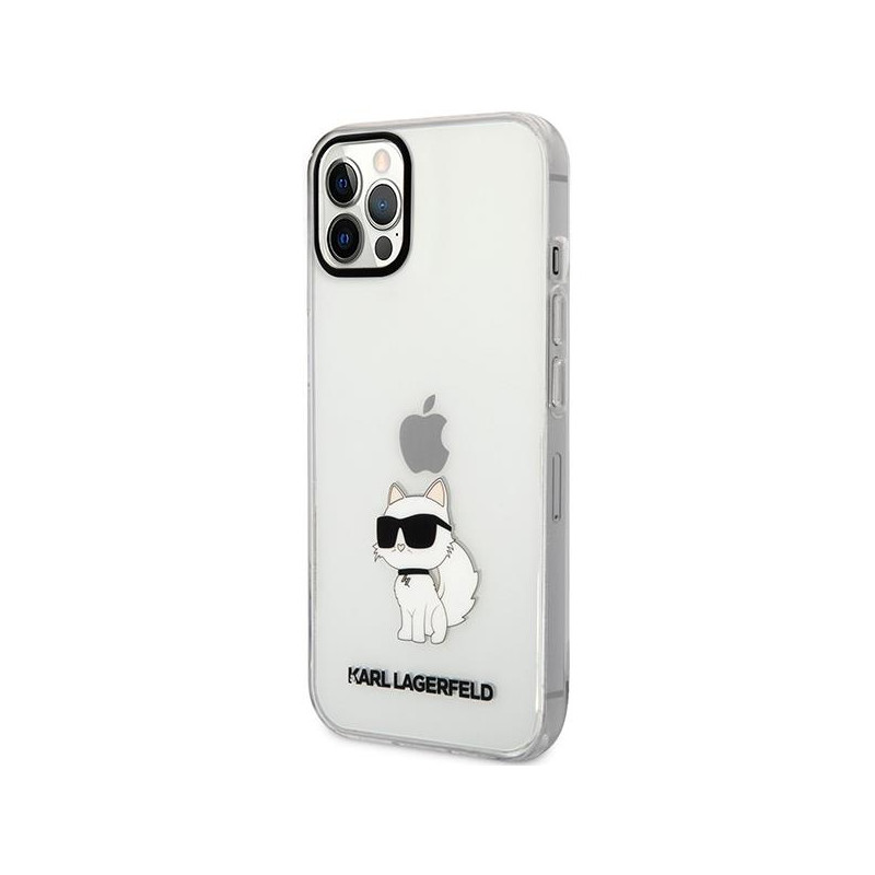Karl Lagerfeld Ikonik Choupette dėklas iPhone 12 / iPhone 12 Pro - skaidrus