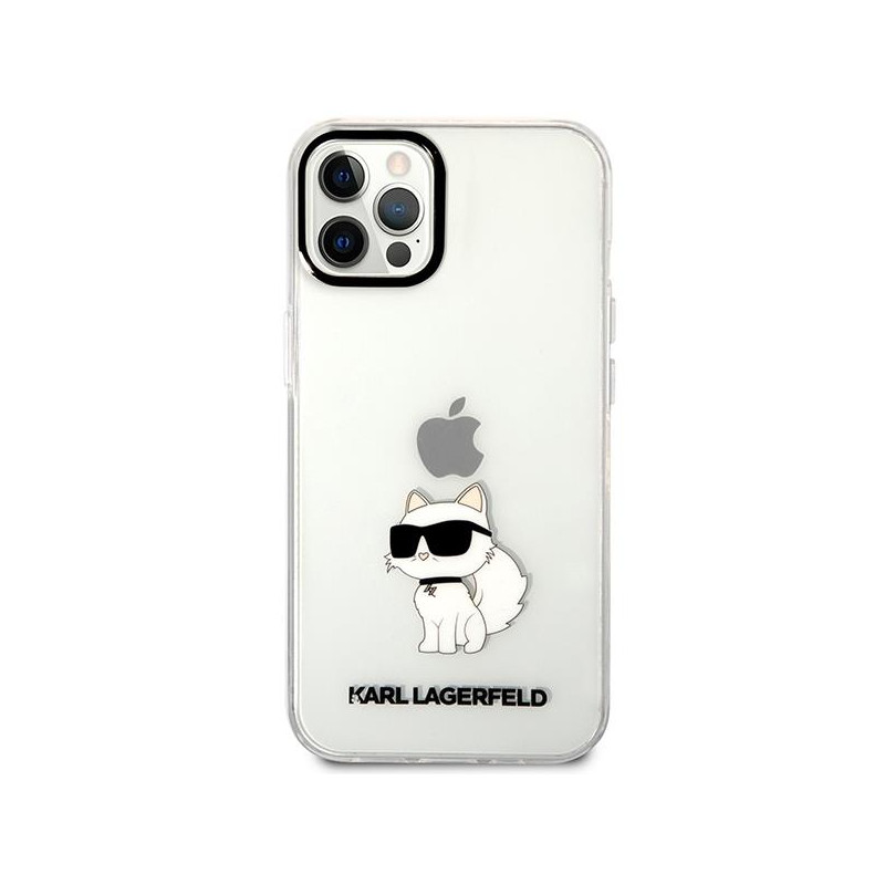 Karl Lagerfeld Ikonik Choupette dėklas iPhone 12 / iPhone 12 Pro - skaidrus