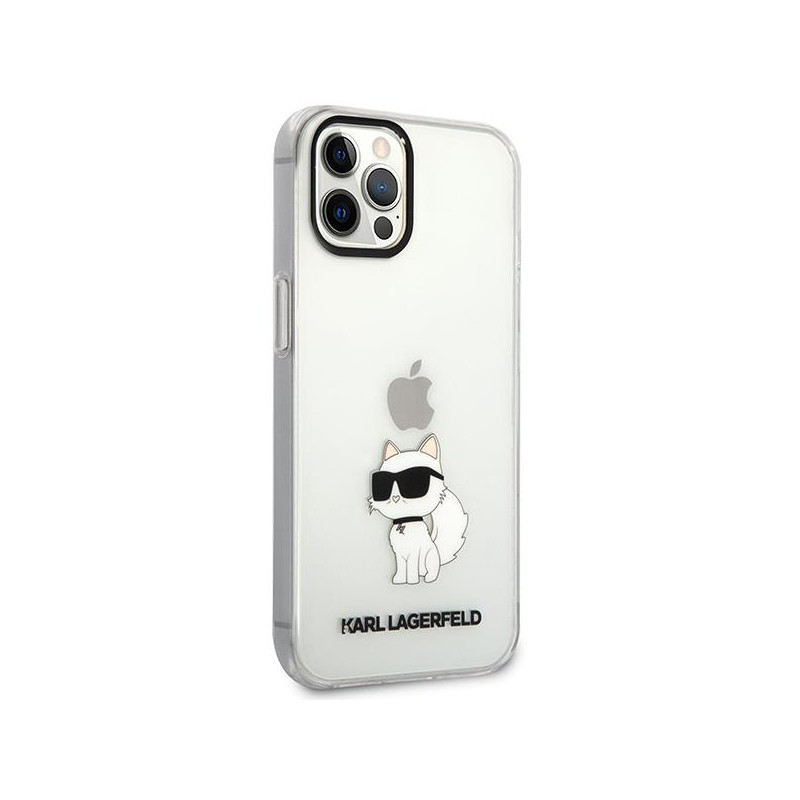 Karl Lagerfeld Ikonik Choupette dėklas iPhone 12 / iPhone 12 Pro - skaidrus