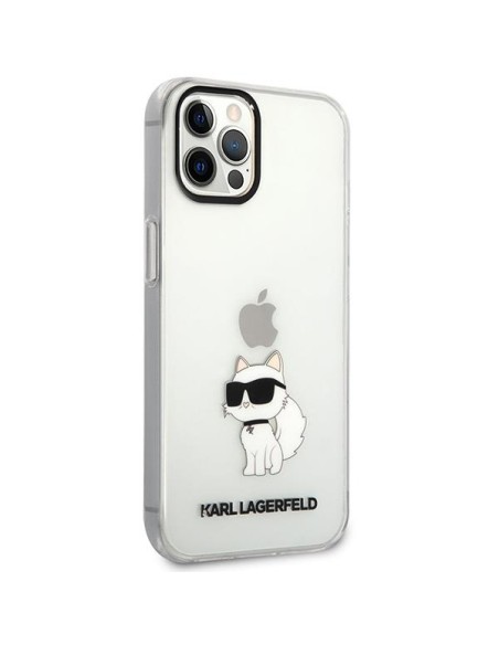 Karl Lagerfeld Ikonik Choupette dėklas iPhone 12 / iPhone 12 Pro - skaidrus Karl Lagerfeld Ikonik Choupette dėklas iPhone 12 / iPhone 12 Pro - skaidrus