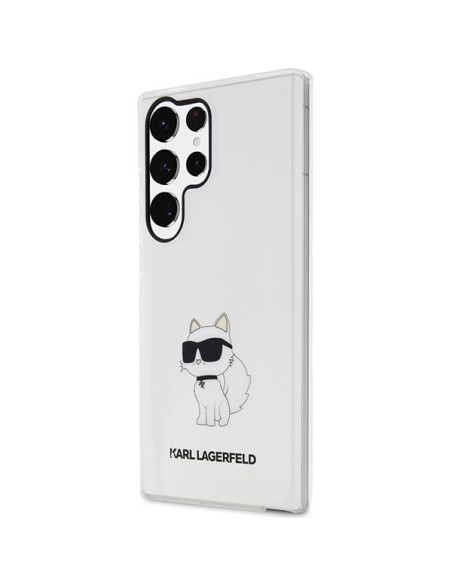 Karl Lagerfeld Ikonik Choupette dėklas Samsung Galaxy S23 Ultra - skaidrus Karl Lagerfeld Ikonik Choupette dėklas Samsung Galaxy S23 Ultra - skaidrus