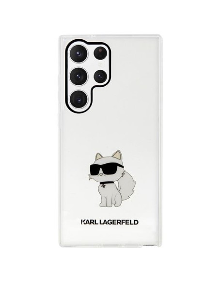 Karl Lagerfeld Ikonik Choupette dėklas Samsung Galaxy S23 Ultra - skaidrus Karl Lagerfeld Ikonik Choupette dėklas Samsung Galaxy S23 Ultra - skaidrus