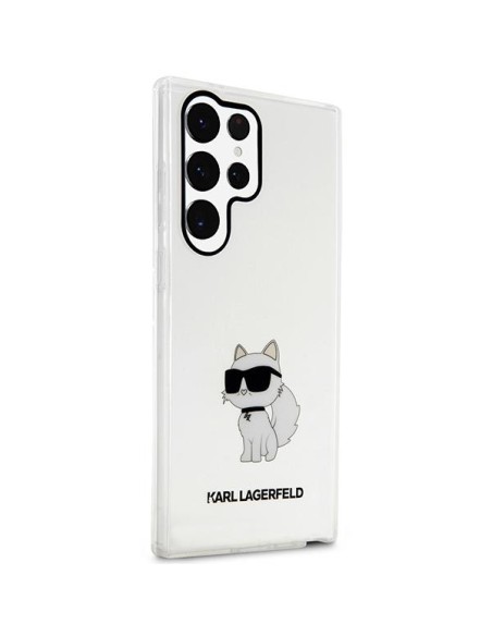 Karl Lagerfeld Ikonik Choupette dėklas Samsung Galaxy S23 Ultra - skaidrus Karl Lagerfeld Ikonik Choupette dėklas Samsung Galaxy S23 Ultra - skaidrus