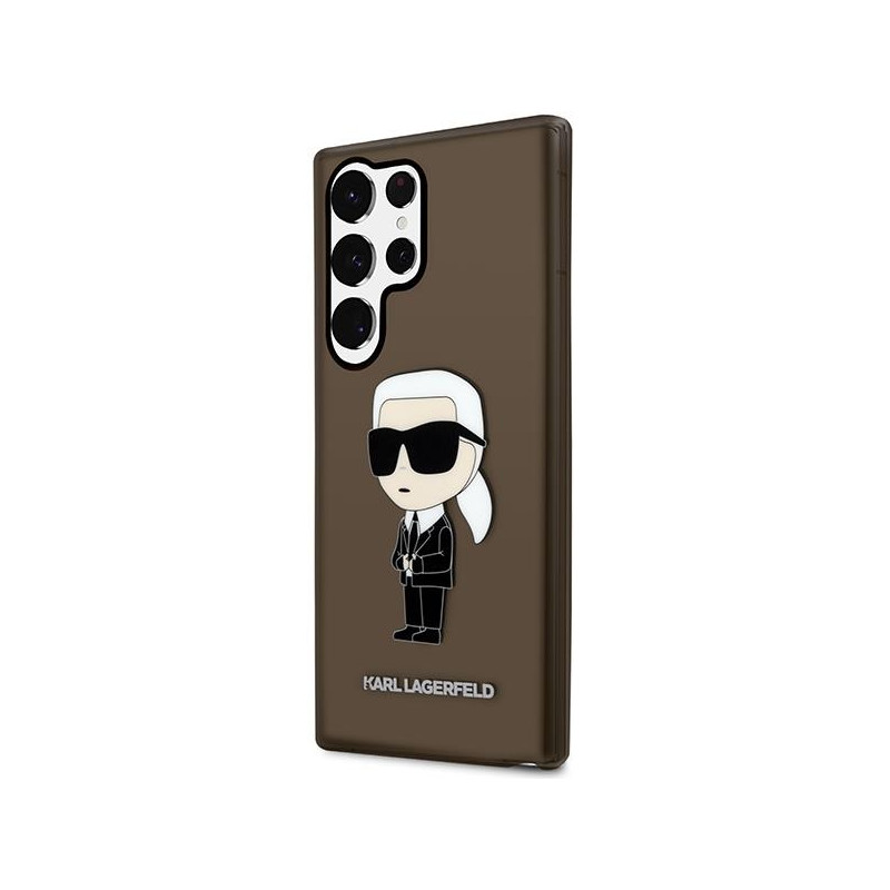 Karl Lagerfeld Ikonik Karl dėklas Samsung Galaxy S23 Ultra - juodas