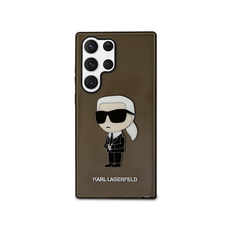 Karl Lagerfeld Ikonik Karl dėklas Samsung Galaxy S23 Ultra - juodas