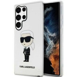 Karl Lagerfeld Ikonik Karl dėklas Samsung Galaxy S23 Ultra - skaidrus
