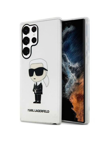 Karl Lagerfeld Ikonik Karl dėklas Samsung Galaxy S23 Ultra - skaidrus Karl Lagerfeld Ikonik Karl dėklas Samsung Galaxy S23 Ultra - skaidrus