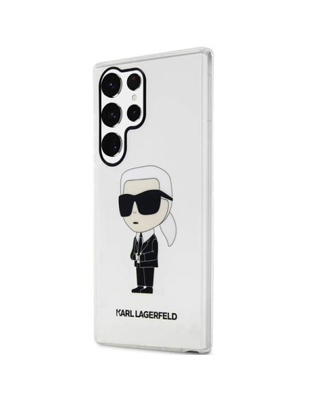 Karl Lagerfeld Ikonik Karl dėklas Samsung Galaxy S23 Ultra - skaidrus Karl Lagerfeld Ikonik Karl dėklas Samsung Galaxy S23 Ultra - skaidrus