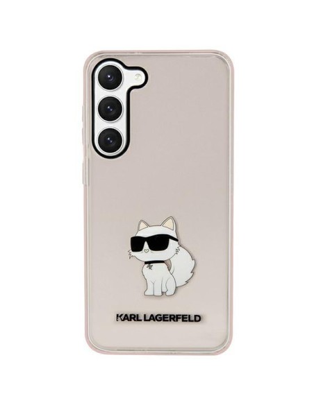 Karl Lagerfeld Ikonik Choupette dėklas, skirtas Samsung Galaxy S23+ - rožinis Karl Lagerfeld Ikonik Choupette dėklas, skirtas Samsung Galaxy S23+ - rožinis