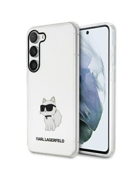 Karl Lagerfeld Ikonik Choupette dėklas Samsung Galaxy S23+ - skaidrus Karl Lagerfeld Ikonik Choupette dėklas Samsung Galaxy S23+ - skaidrus
