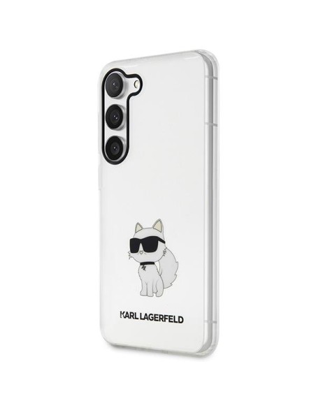 Karl Lagerfeld Ikonik Choupette dėklas Samsung Galaxy S23+ - skaidrus Karl Lagerfeld Ikonik Choupette dėklas Samsung Galaxy S23+ - skaidrus