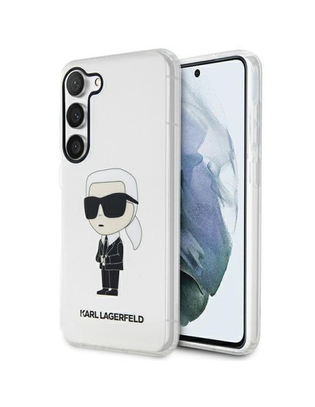 Karl Lagerfeld Ikonik Karl dėklas Samsung Galaxy S23+ - skaidrus Karl Lagerfeld Ikonik Karl dėklas Samsung Galaxy S23+ - skaidrus