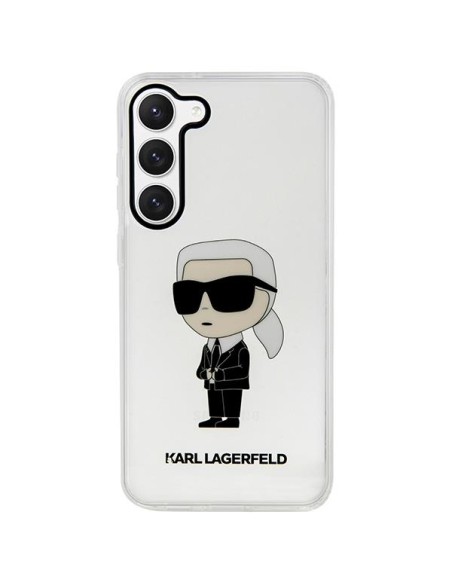 Karl Lagerfeld Ikonik Karl dėklas Samsung Galaxy S23+ - skaidrus Karl Lagerfeld Ikonik Karl dėklas Samsung Galaxy S23+ - skaidrus