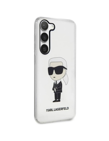 Karl Lagerfeld Ikonik Karl dėklas Samsung Galaxy S23+ - skaidrus Karl Lagerfeld Ikonik Karl dėklas Samsung Galaxy S23+ - skaidrus