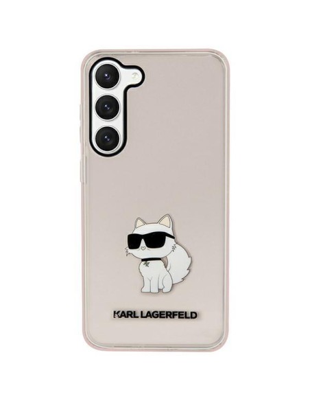 Karl Lagerfeld Ikonik Choupette dėklas Samsung Galaxy S23 - rožinis Karl Lagerfeld Ikonik Choupette dėklas Samsung Galaxy S23 - rožinis