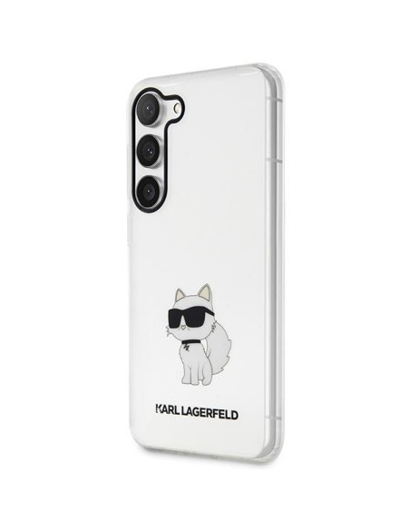 Karl Lagerfeld Ikonik Choupette dėklas Samsung Galaxy S23 - skaidrus Karl Lagerfeld Ikonik Choupette dėklas Samsung Galaxy S23 - skaidrus