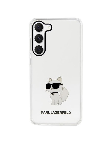 Karl Lagerfeld Ikonik Choupette dėklas Samsung Galaxy S23 - skaidrus Karl Lagerfeld Ikonik Choupette dėklas Samsung Galaxy S23 - skaidrus