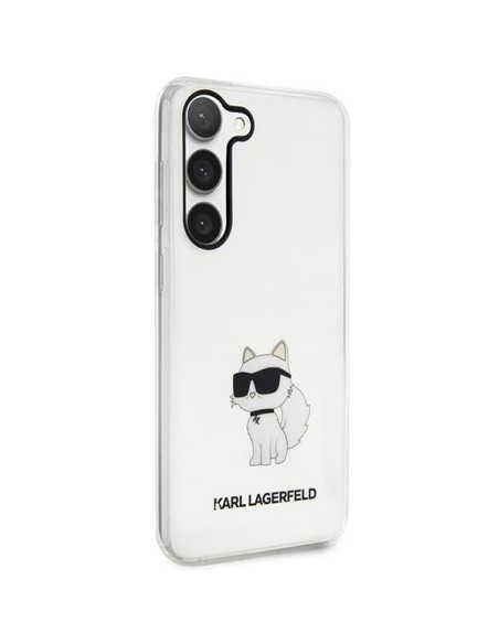 Karl Lagerfeld Ikonik Choupette dėklas Samsung Galaxy S23 - skaidrus Karl Lagerfeld Ikonik Choupette dėklas Samsung Galaxy S23 - skaidrus