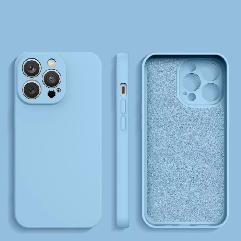 Silikoninis dėklas Samsung Galaxy A54 5G, silikoninis dangtelis, šviesiai mėlynas