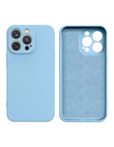 Silikoninis dėklas Samsung Galaxy A34 5G, silikoninis dangtelis, šviesiai mėlynas Silikoninis dėklas Samsung Galaxy A34 5G, silikoninis dangtelis, šviesiai mėlynas