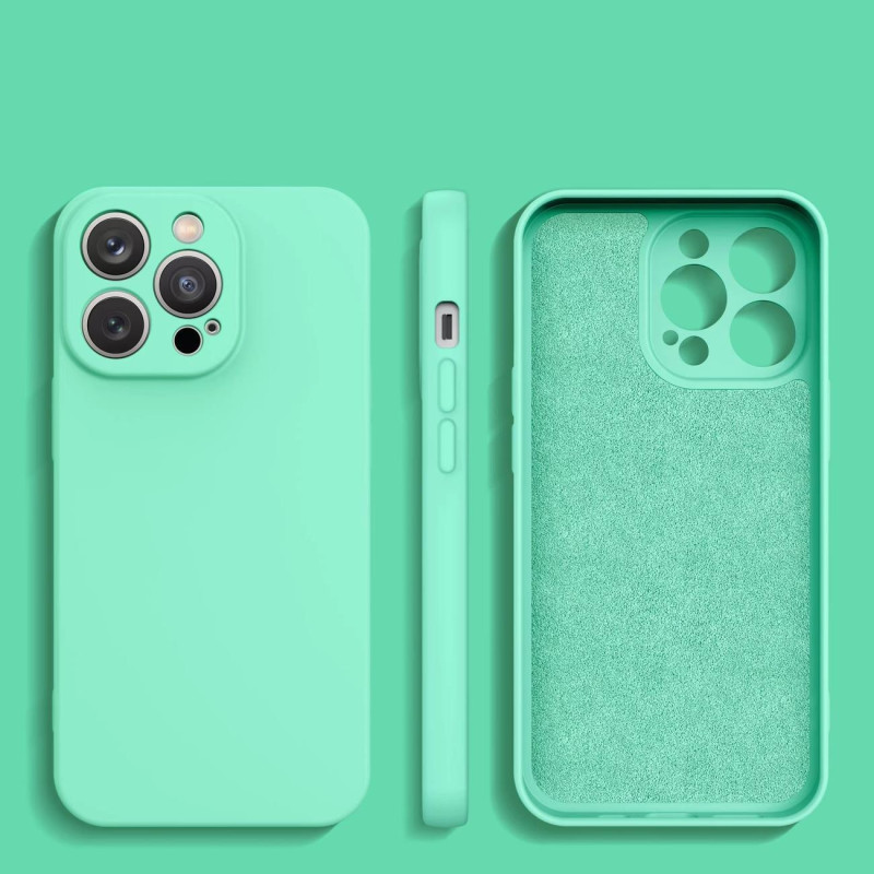 Silikoninis dėklas Samsung Galaxy A34 5G, mėtų žalias silikoninis dangtelis