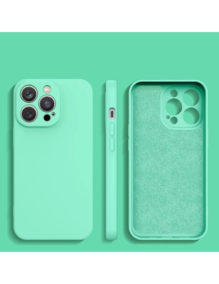 Silikoninis dėklas Samsung Galaxy A34 5G, mėtų žalias silikoninis dangtelis Silikoninis dėklas Samsung Galaxy A34 5G, mėtų žalias silikoninis dangtelis