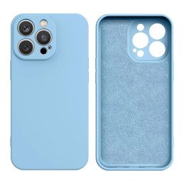 Silikoninis dėklas Samsung Galaxy A14 5G / Galaxy A14 silikoninis dangtelis šviesiai mėlynas