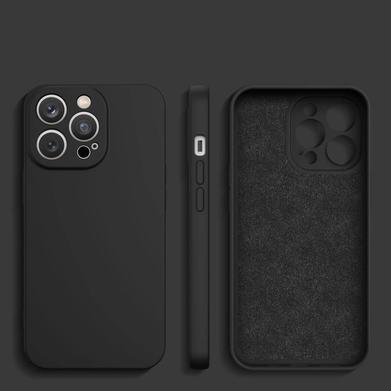 Silikoninis dėklas Samsung Galaxy A14 5G / Galaxy A14 silikoninis dangtelis juodas