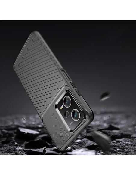 „Thunder Case Xiaomi Poco X5 Pro 5G“ / „Redmi Note 12 Pro“ silikoninis šarvuotas dangtelis juodas „Thunder Case Xiaomi Poco X5 Pro 5G“ / „Redmi Note 12 Pro“ silikoninis šarvuotas dangtelis juodas