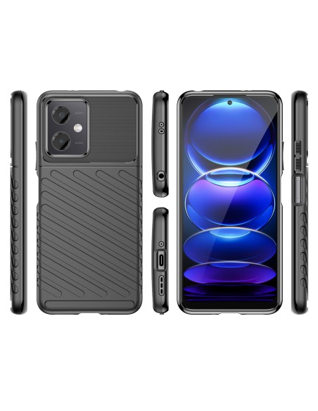„Thunder Case Xiaomi Poco X5 5G“ / „Redmi Note 12 5G“ silikoninis šarvuotas dangtelis juodas „Thunder Case Xiaomi Poco X5 5G“ / „Redmi Note 12 5G“ silikoninis šarvuotas dangtelis juodas