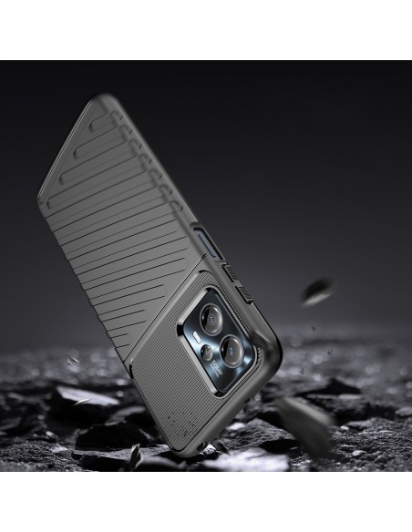 Thunder Dėklas Motorola Moto G13, silikonas, šarvuotas dangtelis, juodas