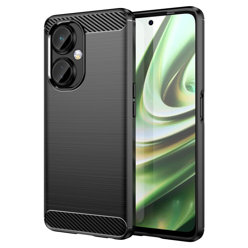 Anglies dėklas OnePlus Nord CE 3 dėklas lankstus silikoninis anglies dangtelis juodas Anglies dėklas OnePlus Nord CE 3 dėklas lankstus silikoninis anglies dangtelis juodas