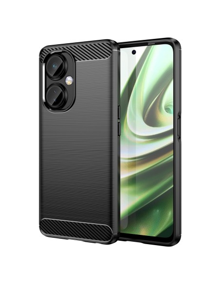 Anglies dėklas OnePlus Nord CE 3 dėklas lankstus silikoninis anglies dangtelis juodas