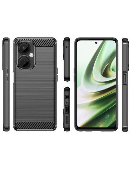 Anglies dėklas OnePlus Nord CE 3 dėklas lankstus silikoninis anglies dangtelis juodas