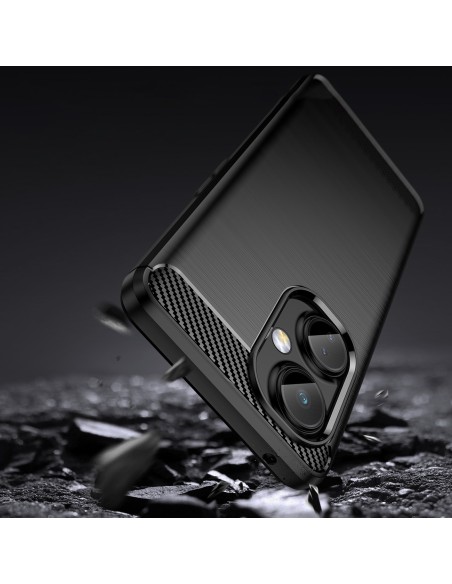 Anglies dėklas OnePlus Nord CE 3 dėklas lankstus silikoninis anglies dangtelis juodas