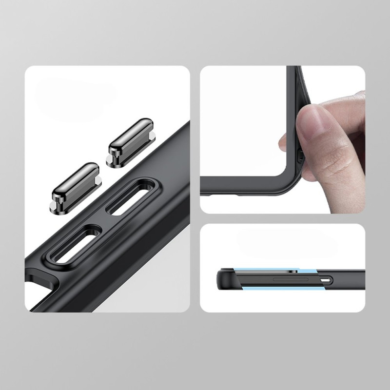 Outer Space Case Xiaomi Poco X5 5G / Redmi Note 12 5G dangtelis su lanksčiu rėmu, permatomu