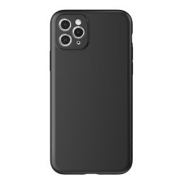 Minkštas dėklas, skirtas Google Pixel 7a, plonas silikoninis dangtelis, juodas