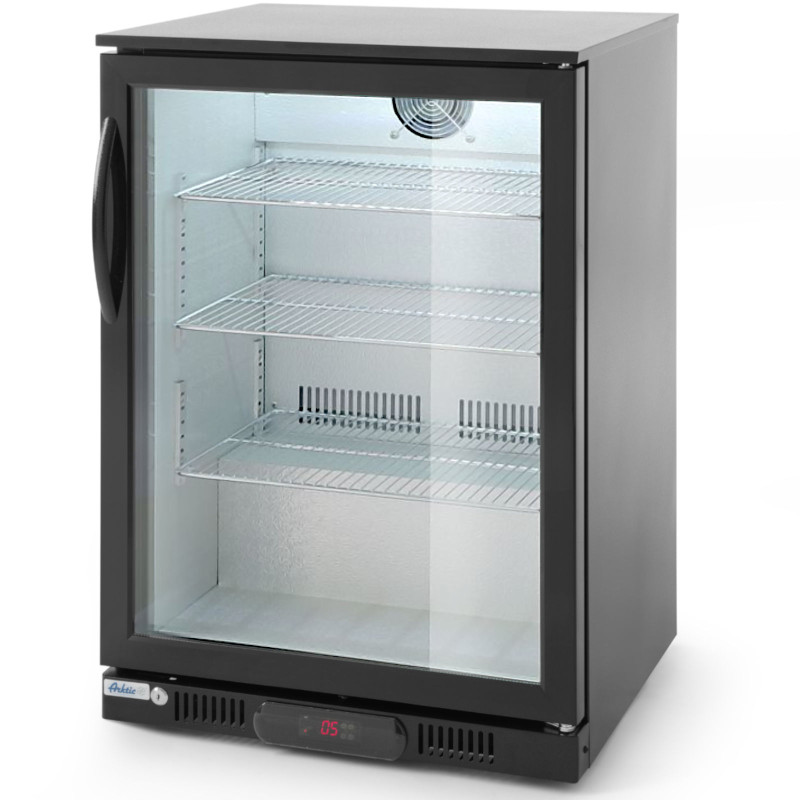 Baro šaldytuvas gėrimams 1 durų 3 lentynos 135 W 126 l - Hendi 226568