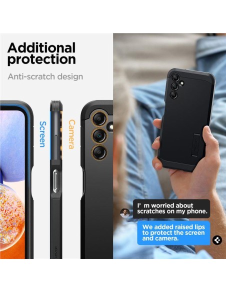 Spigen Tough Armor dėklas Samsung Galaxy A14 5G - juodas